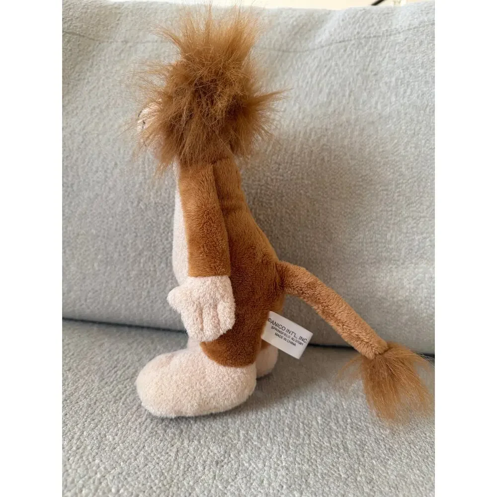 Anico Plush Toy Stuffed Lion Long Body Lion Messy Hair